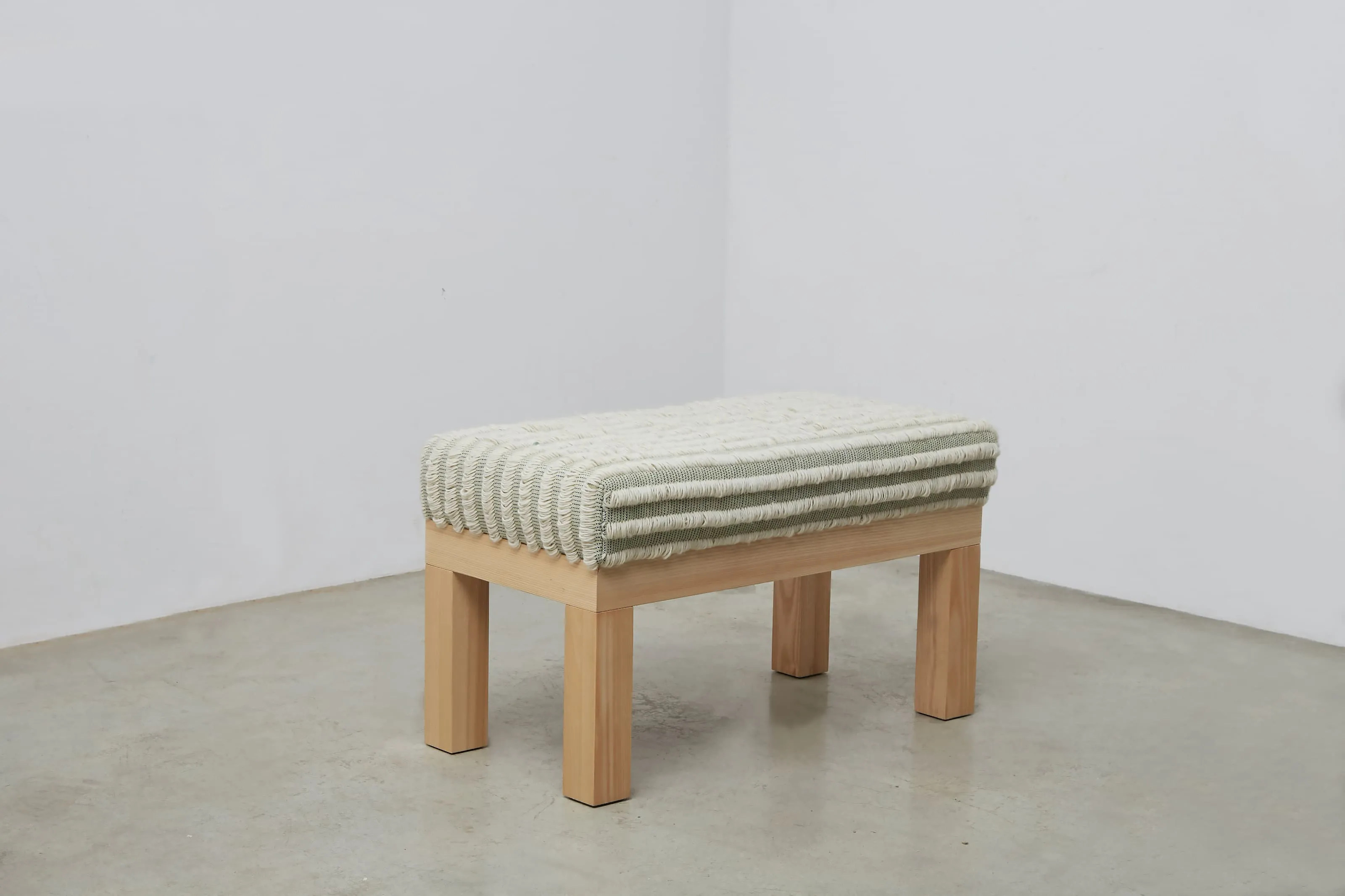 chair made with fabric from green yarns project